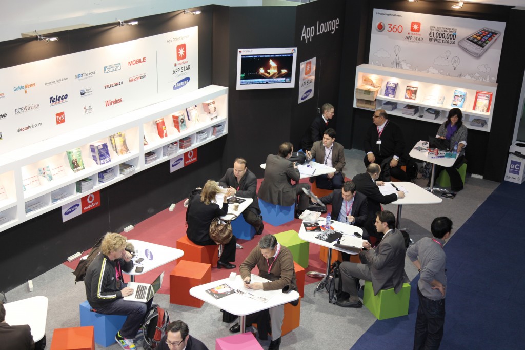 APP PLANET featured 100 exhibitors and a lounge for old-fashioned social networking.