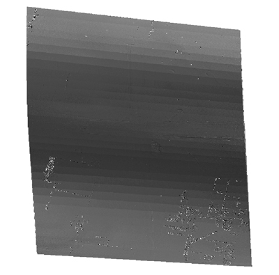 Figure 6. Subtraction surface for Bathurst Calibration run 7 (AIR2 vs. BALL).