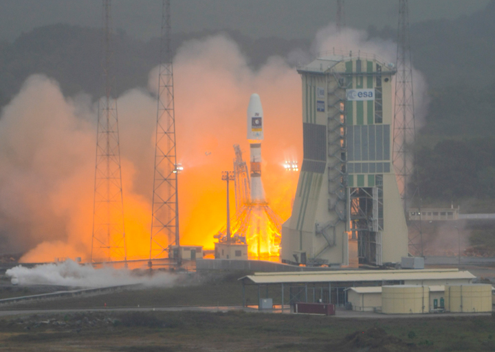 The Soyuz launch of two Galileo IOV satellites.