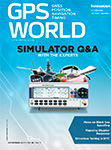 GPS World November 2017 cover