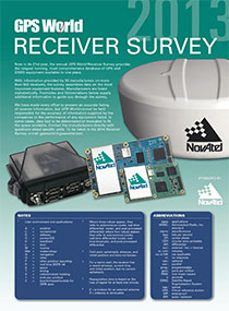  GPSWorld_2013ReceiverSurvey-cover-W . Source: GPS World