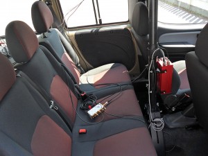 Figure 6. GPS/INS system installed in the vehicle. 