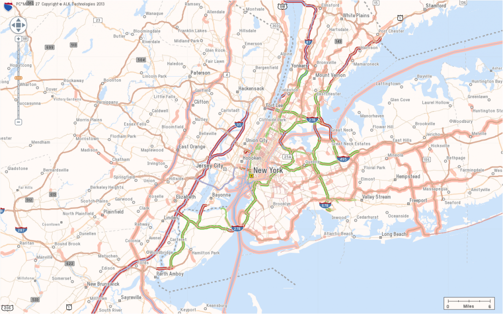 New York Map in Smooth Map Style