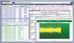 Figure 1. Real-time processing desktop and sample displays.