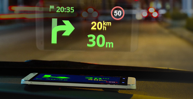 GPS HUD Windshield Display