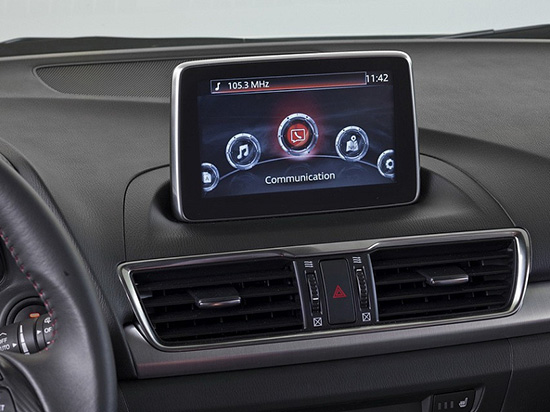 Mazda3's infotainment system.