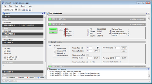 screenshot: Spirent’s SimSAFE