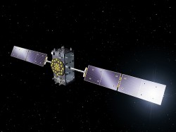 A Galileo Full Operational Capability (FOC) satellite, following on from the first four Galileo satellites already in orbit. A total of 22 FOC satellites are on the way, built by OHB in Germany with navigation payloads from Surrey Satellite Technology Ltd. in the UK.