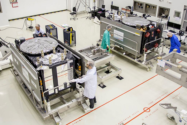 Dorese and Milena rest side by side in  clean room S1A.