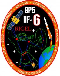 This patch commemorates the launch of GPS IIF-6, nicknamed Rigel.