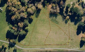 A Trimble Navigation team used one of their own handheld receivers to perform Galileo-based positioning in pedestrian testing in Christchurch, New Zealand on 14 April 2014. The results are overlaid on a Google Earth map.