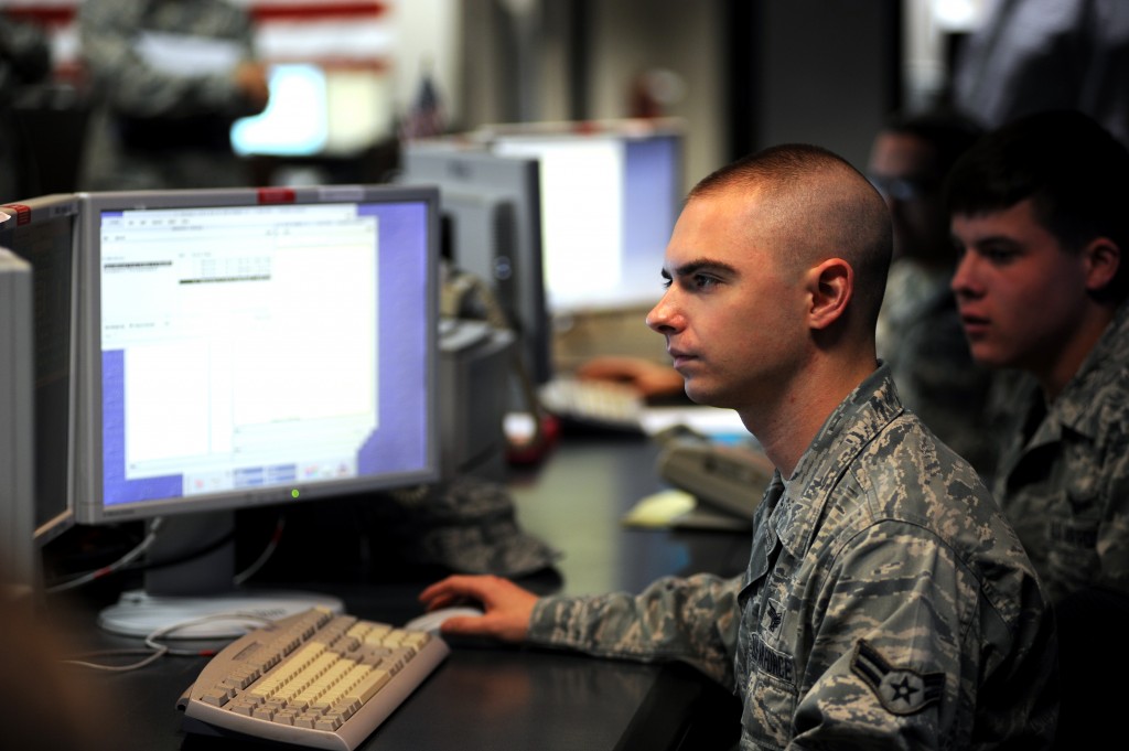 2SOPS operators on the GPS Operations Floor at Schriever AFB, CO