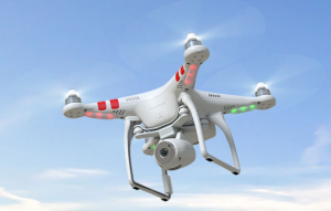 The Phantom quadcopter.
