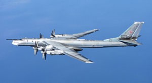 Russian TU-95 “Bear” Bomber (courtesy of Wikipedia and RAF).