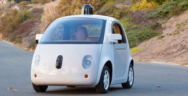 The 1-million-mile milestone was for modified Lexus RX 450h SUVs equipped with the self-driving technology, but the car pictured here — built entirely by google — is more fun to look at. (Image: Google)