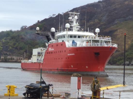 The Geograph vessel is operated by DOF Brasil.