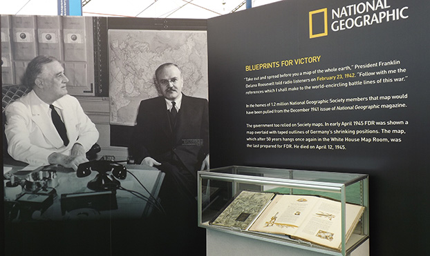 A historic National Geographic Atlas. (Photo: Tracy Cozzens)