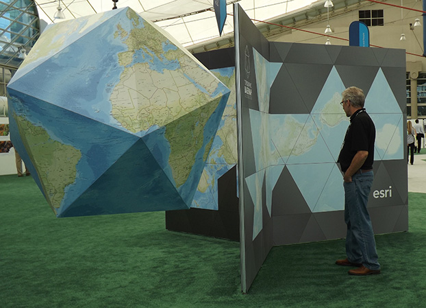 The National Geographic Basemap Fuller Projection. (Photo: Tracy Cozzens)