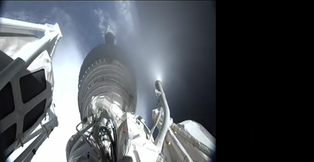 After the first main engine cut-off, the GPS IIF-10 mission entered a three-hour coast phase. (Courtesy: ULA)