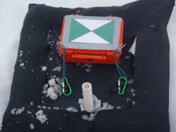 THE GROUND control point and beacon. (Photo by Derek Mueller)