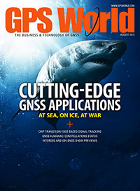 GPS World August 2015 cover