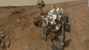 Curiosity landed on Mars in August 2012 and took this selfie, which is an aggregate of more than a dozen separate images.