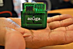 Azuga's OBD-II connector is manufactured by parent company Danlaw Inc. 