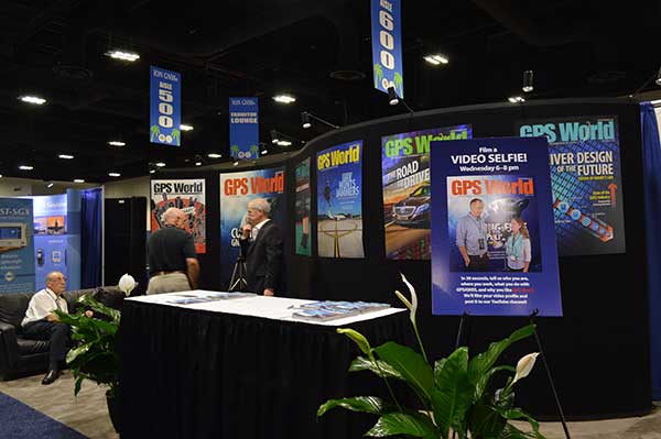GPS World's booth at ION GNSS+.