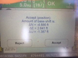 Figure 3. The adjustment parameters for the base.