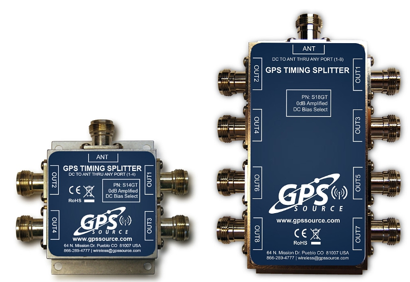 S14GT & S18GT GPS Splitters for DAS (PRNewsFoto/GPS Source, Inc.)