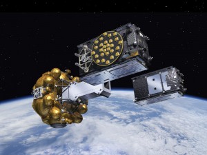 The Fregat upper stage flew the latest two Galileo satellites most of the way up to medium-Earth orbit before they finally separated. (Artist's concept, courtesy of ESA).