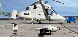 The Stalker and K-MAX operated in collaboration with a prototype UAS Traffic Management (UTM) system, which provides essential capabilities to enable safe UAS operations. (Photo: Lockheed Martin)