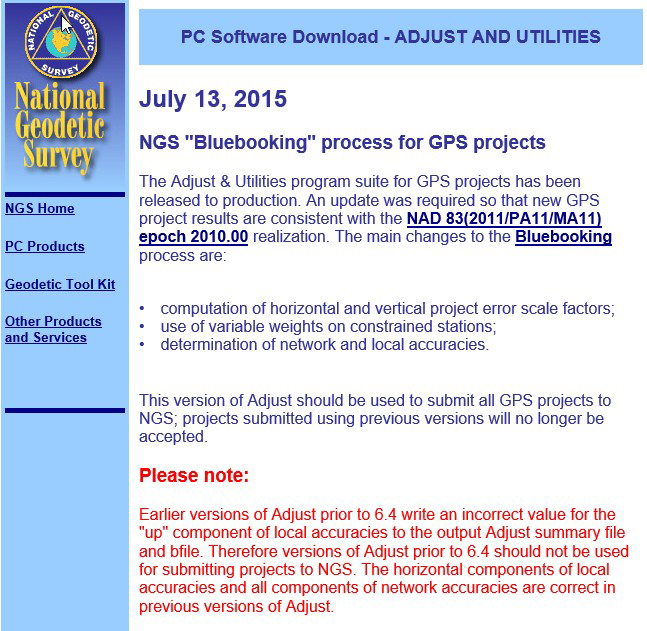 Photo: National Geodetic Survey