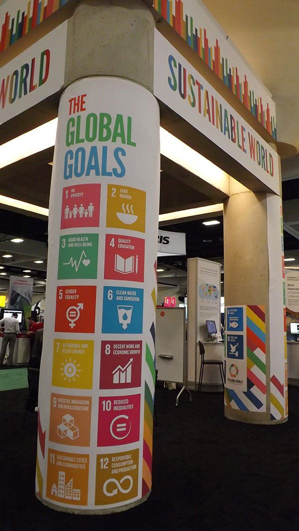 The Sustainable World exhibit shows how 36 leading nonprofits use GIS to create a better future.