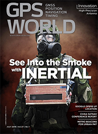 GPS World July 2016 cover