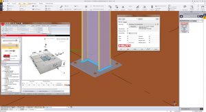 The Hilti PROFIS Plugin for Trimbe's Tekla Structures.