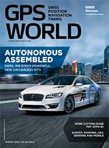 GPS World August 2017 cover