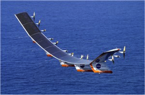 The solar-powered Helios in flight. (Photo: Aerovironment)