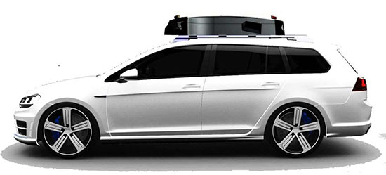 An example of the equipment that will be mounted onto vehicles. (Image: LTA)