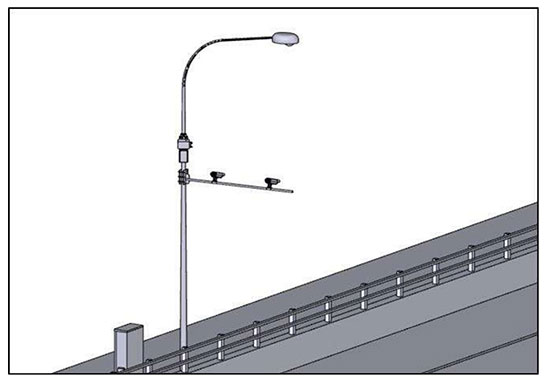 An example of the equipment that will be mounted on existing roadside infrastructure. (Image: LTA)