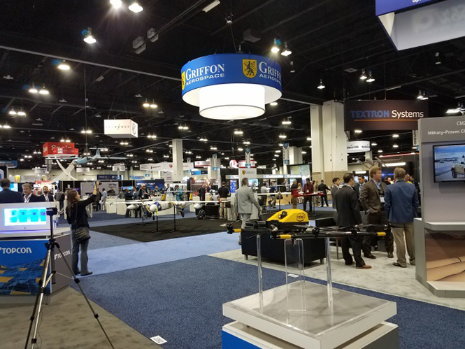 A view of the show floor. (Photo: GPS World staff)