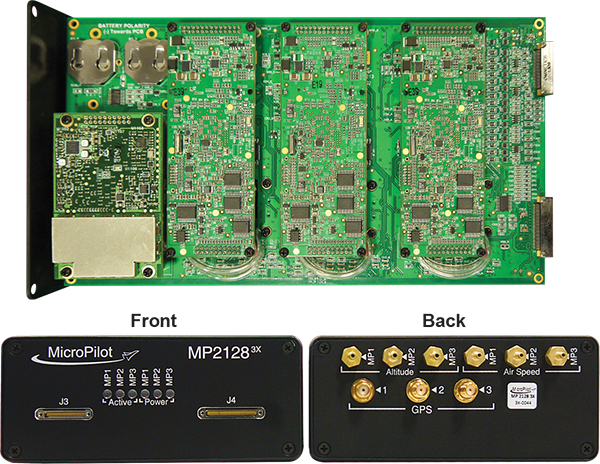 The MP21283X UAV autopilot. (Image: Micropilot)