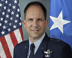 Brig. Gen. John E. Shaw is Director of Strategic Plans, Programs, Requirements and Analysis, Headquarters Air Force Space Command, Peterson Air Force Base, Colorado. (Photo: USAF)