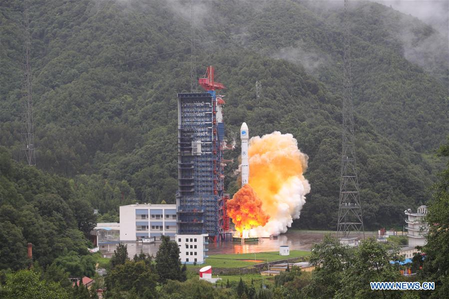 China sends the 33rd and 34th BeiDou satellites into space on July 29. (Xinhua/Liang Keyan)