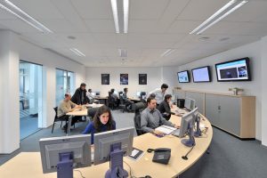 In February 2006, the Navigation Support Office inaugurated its modern Navigation Facility at the European Space Operations Center (ESOC) in Darmstadt, Germany. (Photo: ESA)