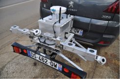 GetYourSpace platform: The white G-Nav smart antenna contains the Trimble MB-TWO GNSS module. (Photo: Trimble)