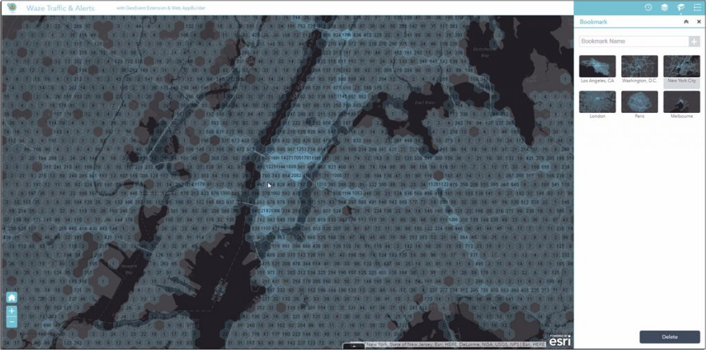Esri and Waze smart cities partnership grows. (Image: Esri)