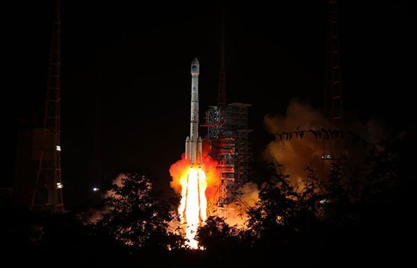 China sends twin BeiDou-3 navigation satellites into space on a single carrier rocket from Xichang Satellite Launch Center in Xichang, southwest China's Sichuan Province, Sept. 19, 2018. (Photo: Xinhua/Liang Keyan)