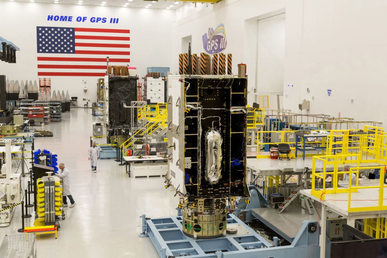 The fourth Lockheed Martin-built GPS Ill satellite is fully integrated. (Photo: Lockheed Martin)