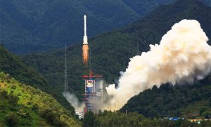 Liftoff of the Long March 3B rocket sending the Beidou-3 M15 and M15 satellites into orbit. (Photo: CALT)